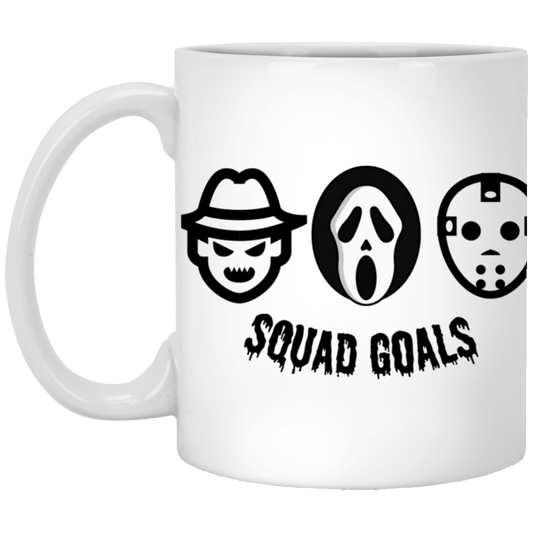 Halloween Squad Goals 11 oz. White Mug