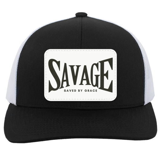 Savage Trucker Snap Back - Black Writing