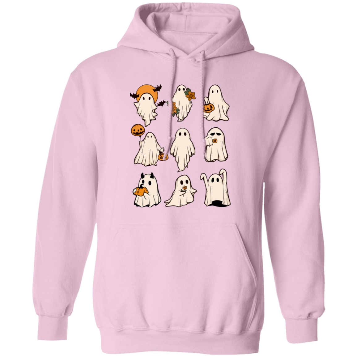 Halloween Ghosts Pullover Hoodie