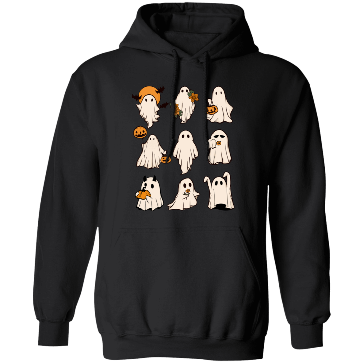 Halloween Ghosts Pullover Hoodie