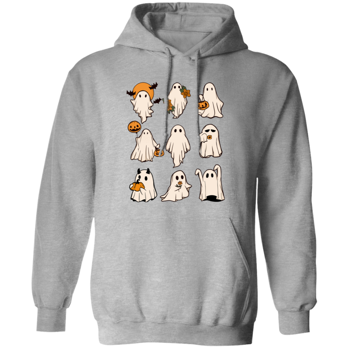 Halloween Ghosts Pullover Hoodie